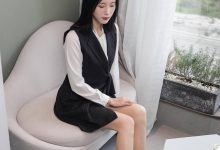 丝慕写真 SM433 天天一元 模特：紫宁《绫肤色连裤袜》-爱图屋