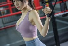 香草喵露露 - NO.35 小露乱撞 健身房瑜伽服 [35P1V-1.23GB]-爱图屋