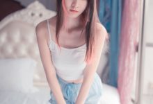 风之领域写真  NO.014 蓝白条纹丝袜小可爱 [50P]-爱图屋