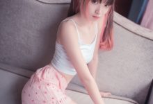 风之领域写真 NO.025 粉白条纹小可爱 [50P/218M]-爱图屋