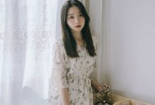 清新温婉美女碎花裙气质写真图片-爱图屋