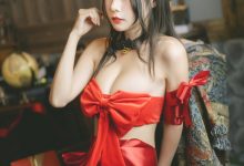 香草喵露露 - NO.42 杨枝甘露 红色丝带礼物 [54P1V-1.68GB]-爱图屋