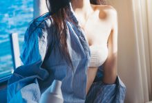 桜桃喵 -  蓝衬衫 [44P-1.10GB]-爱图屋