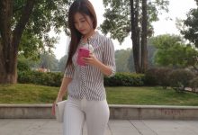都市丽人紧身白裤长腿肥臀美女【10V/11.83G】-爱图屋