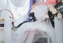 Coser面饼仙儿 - 独角兽婚纱[14P／129MB]-爱图屋