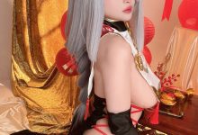rioko凉凉子(肉扣热热子)视图 – 申鹤旗袍(40P+6V-1.48GB)-爱图屋