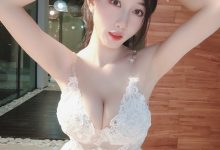 小玉吃果冻 - 白色蕾丝镂空[12P-45MB]-爱图屋