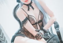 DJAWA Photo - Jeong Jenny  - Schwarz und Wei Katzenmädchen [34P-46.2MB]-爱图屋