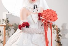 Coser面饼仙儿 – 德丽莎婚纱 [13P-90P]-爱图屋