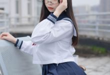 喵糖映画 VOL.067 喵喵的白丝水手服-爱图屋