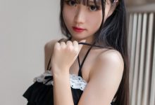 喵糖映画 VOL.102 蕾丝荷叶边泳衣-爱图屋
