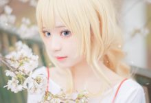 花柒hana NO.020 — 宫园熏粉裙 [9P-87M]-爱图屋