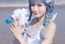 彩芸_Nebula - NO.01 渐变贝壳白紫 [15P-72MB]-爱图屋