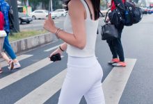 精选街拍作品 NO.0041 白色紧身裤美女原图[263P／315MB]-爱图屋