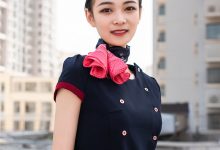 SIW斯文传媒 015 春夏东航短袖工装带丝巾腰带 - 嘉慧 [61P-154M]-爱图屋