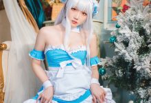 瓜希酱 - NO.61 碧蓝航线 小天鹅女仆 [22P-100MB]-爱图屋