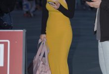 都市丽人黄色包臀裙美女【87P-1.31G】-爱图屋