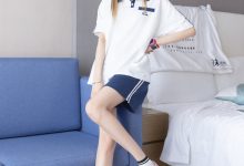 [BoBoSocks袜啵啵]NO.250 稚予-板鞋、皮鞋、白棉袜、灰棉袜[145P+1V／6.12GB]-爱图屋