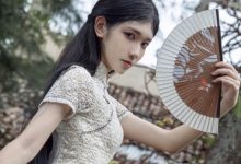 南桃Momoko NO.30 白旗袍 [11P-26MB]-爱图屋