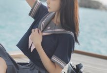 南桃Momoko NO.41 蓝jk [12P-16MB]-爱图屋