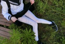 西尔酱 NO.015 — 户外jk白丝 [53P-327M]-爱图屋
