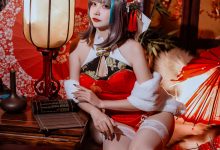 二佐Nisa - NO.151 碧蓝柴郡旗袍 [32P-591MB]-爱图屋
