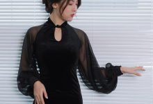 [IESS异思趣向] 2022.12.15 丝享家 1299 小宝《黑色旗袍白纸扇》[86P-86.7M]-爱图屋