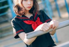 [Cosplay]疯猫ss – 室外JK [18P]-爱图屋
