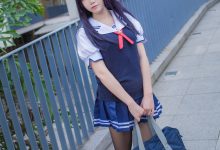 白金Saki写真 – 校服 [29P]-爱图屋