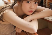 双马尾美女清新文艺写真图片-爱图屋