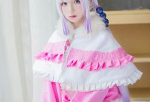 日本少女cos白丝美腿康娜卡姆依图片-爱图屋