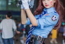 守望先锋性感迷人DVAcosplay图片-爱图屋