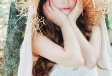 大眼睛美女性感吊带裙诱人图片-爱图屋