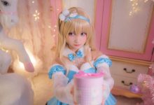 少女前线同人coser索米cos性感白丝美腿写真-爱图屋