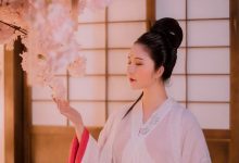 日系美女古风和服写真图片-爱图屋