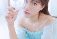 轻纱薄缕美女白嫩清新美女写真-爱图屋