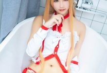 cos美女刀剑神域亚丝娜cosplay性感图片-爱图屋
