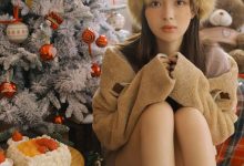 圣诞节美女性感美女圣诞主题cos写真-爱图屋