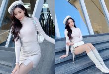 王馨瑶 杏色毛衣皮裙 拍摄花絮 [112P+1V-1.37G]-爱图屋