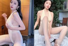王馨瑶 No.024 黄色泳衣抹油 拍摄花絮 [1V-630MB]-爱图屋