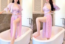 朱可儿 紫色肚兜 拍摄花絮 [120P+1V-1.3G]-爱图屋