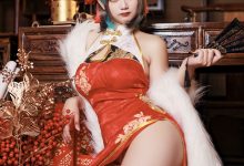 阿雪雪 – NO.050 碧蓝航线 柴郡新年旗袍[91P-2.27G]-爱图屋
