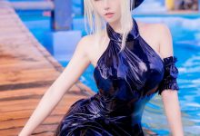 Seya狮砸 –  FGO 黑呆泳衣[10P-161.2M]-爱图屋