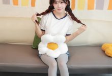 丝恋摄影 NO.065 小梦-牛仔短裤   厚灰丝袜  白色小皮鞋[240P+1V／4.46GB]-爱图屋