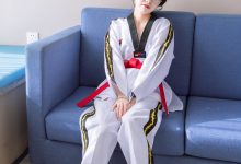 BoBoSocks袜啵啵 积分限定作品044 稚予-跆拳道服、运动鞋、白棉袜、裸足-爱图屋