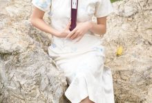足愉心 No.133 夏沫（搭配：黑色板鞋、白色棉袜、肉色丝袜）-爱图屋